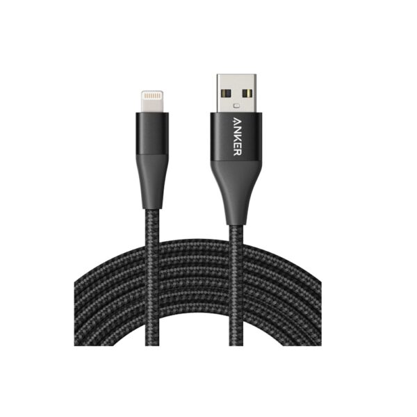 Anker A8453 PowerLine+ II USB-A with Lightning Connector Cable – 6ft/1.8m – Black – A8453H13