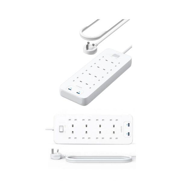 Anker 342 USB Power Strip 8 in 1 – White, A9182K21 – 2m