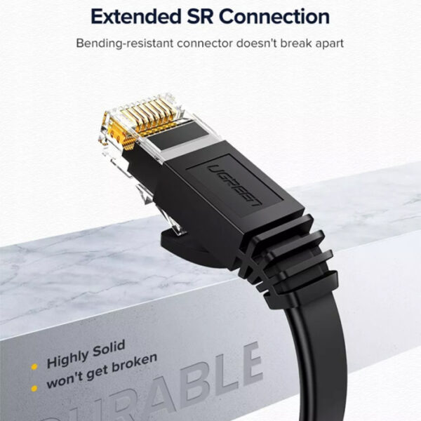 UGreen Cat 6 U/UTP Lan Cable 5m - Black - Image 4