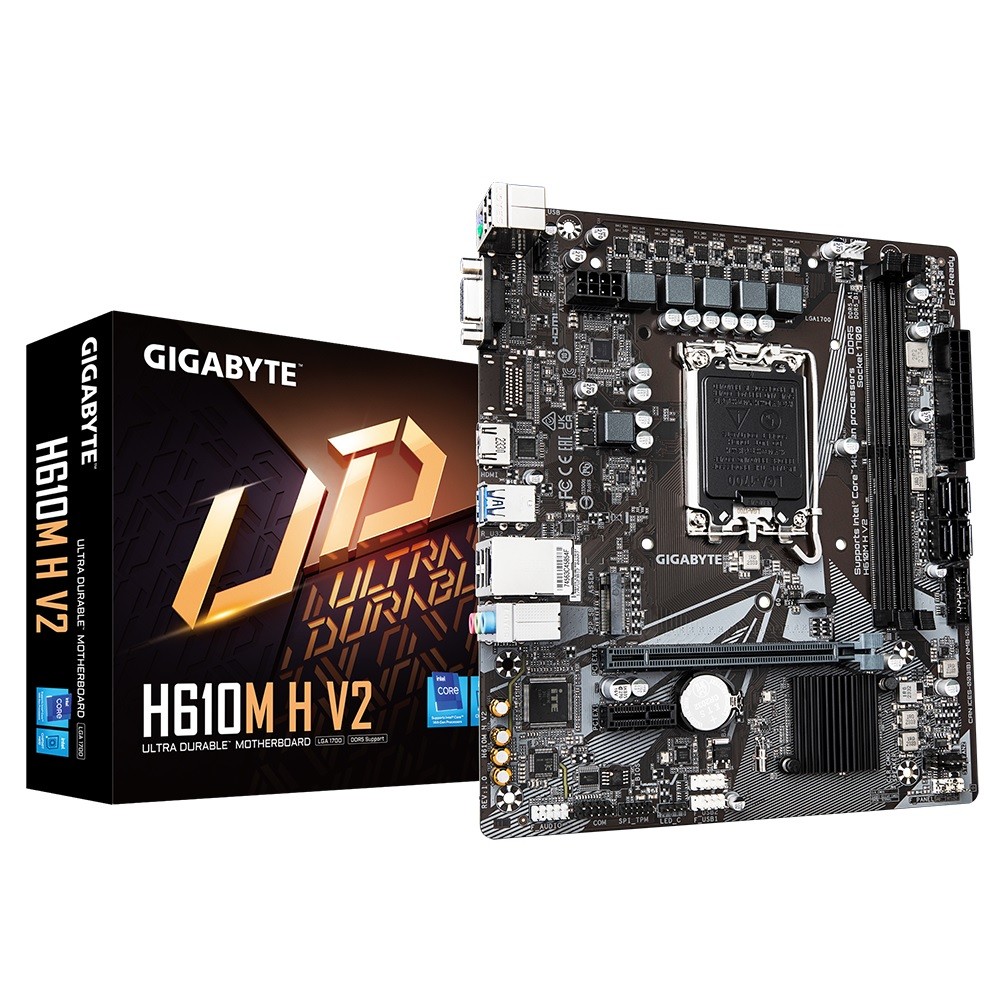 Gigabyte H610M H V2 DDR5 mATX Motherboard