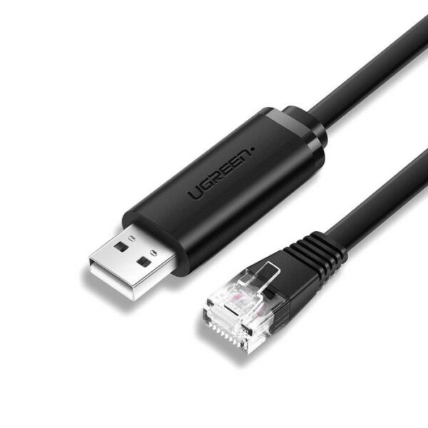 UGreen CM204 USB to RJ45 Console Cable 1.5m - Black