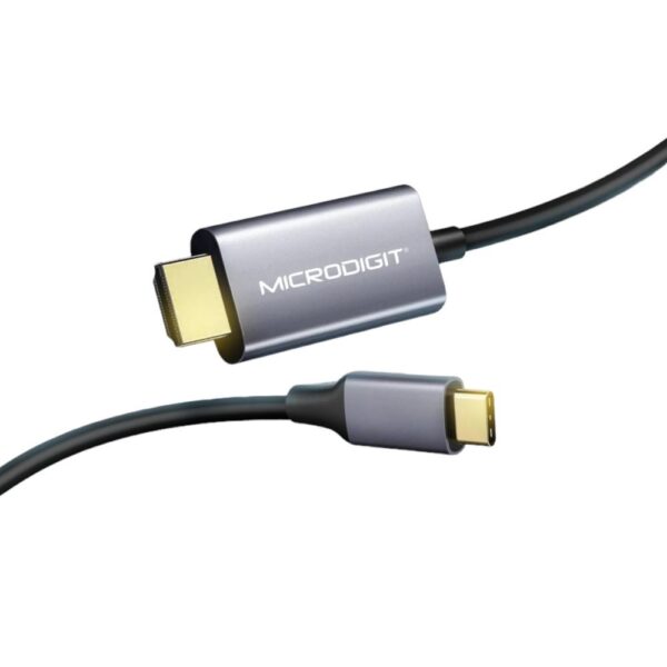 MicroDigit MD2402TH USB-C to HDMI Cable 4K@30Hz, 1.8m