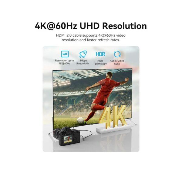 Vention AGHBI 4K Mini HDMI to HDMI Cable, 3m - Image 2