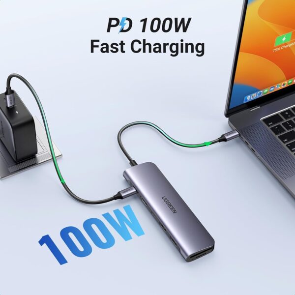UGREEN 80150 USB-C Cable Type-C 3.1 Gen2 M/M, 1m - Image 2