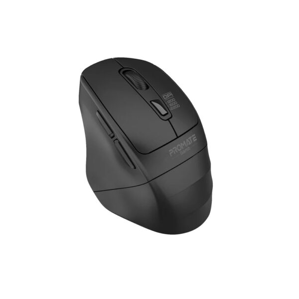 PROMATE Samit Ergonomic Silent Click Wireless Mouse Thumb rest – Black - Image 2