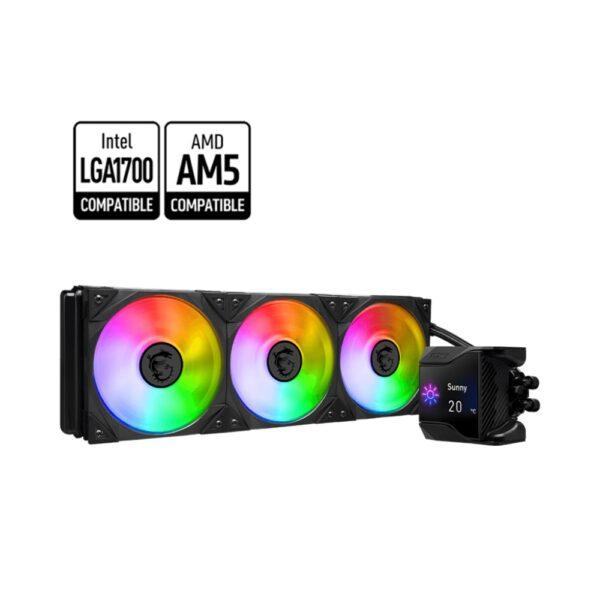 MSI MPG CORELIQUID D360 CPU Liquid Cooler Customizable Display