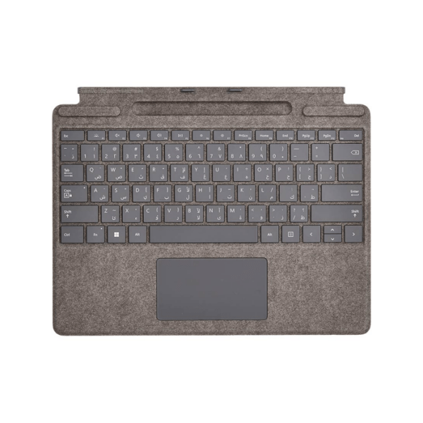Microsoft Surface Pro Signature Keyboard With Slim Pen 2 (English/Arabic Keyboard)- Platinum