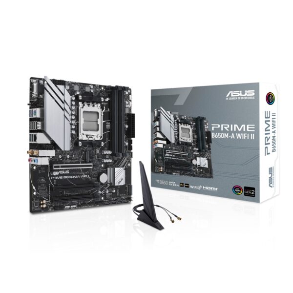 ASUS PRIME B650M-A WIFI II AMD mATX Motherboard, DDR5