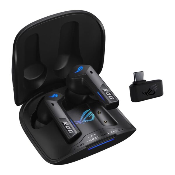 ASUS ROG Cetra True Wireless SpeedNova – Black Gaming Earphones Earbuds Headphones Adaptive ANC Dual mode