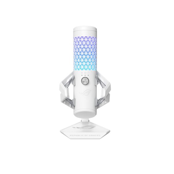 ASUS C501 ROG Carnyx Professional Cardioid Condenser RGB Gaming Microphone – White