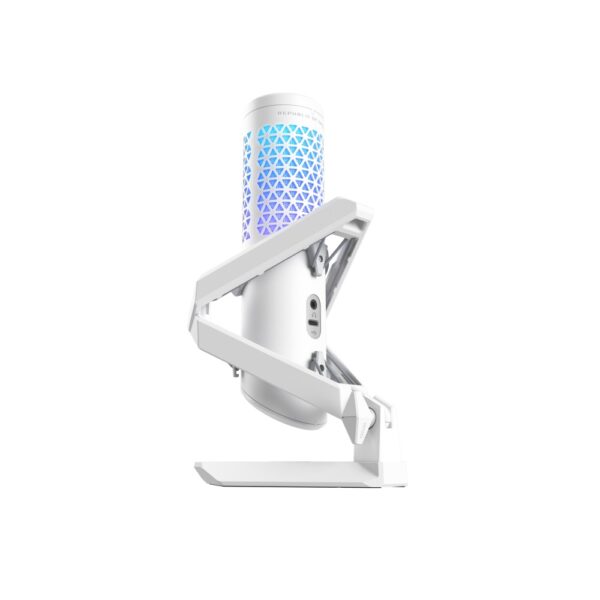 ASUS C501 ROG Carnyx Professional Cardioid Condenser RGB Gaming Microphone – White - Image 3