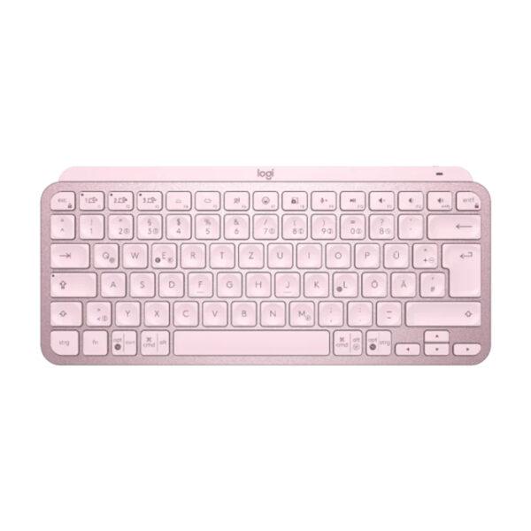 Logitech MX Keys Mini Minimalist Wireless Illuminated Keyboard - Rose Pink - Image 2