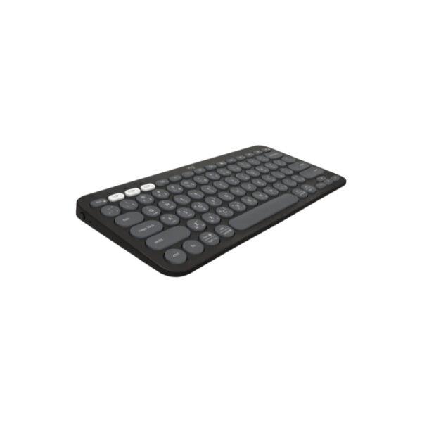 Logitech K380s Pebble Keys 2 Slim Wireless Bluetooth Keyboard (English/Arabic) - Graphite - Image 3