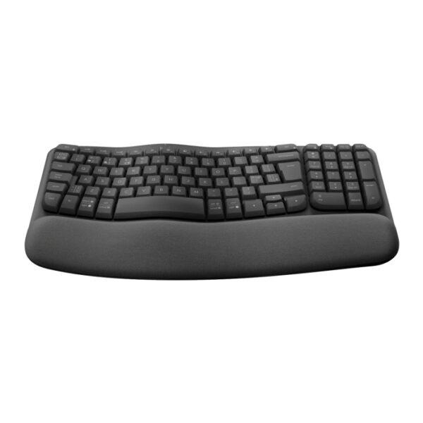 Logitech Wave Keys Wireless Bluetooth Keyboard (English/Arabic) - Black - Image 2