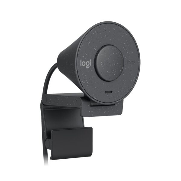 Logitech Brio 300 Full HD Webcam with Privacy Shutter – Black Noise-reducing mic USB-C - Image 2