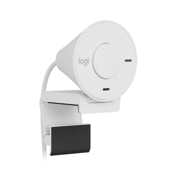 Logitech Brio 300 Full HD Webcam with Privacy Shutter – White Noise-reducing mic USB-C - Image 3