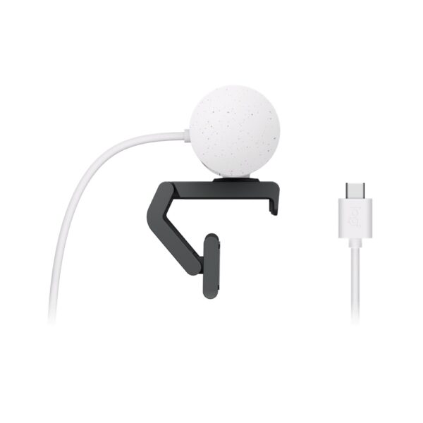 Logitech BRIO 500 USB-C FHD Webcam, Off-White - Image 3