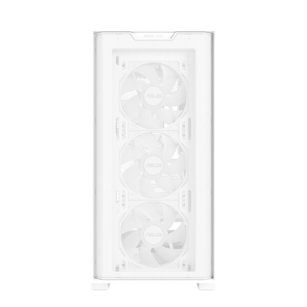 ASUS A21 PLUS microATX PC Case, 4-Fans, White - Image 2
