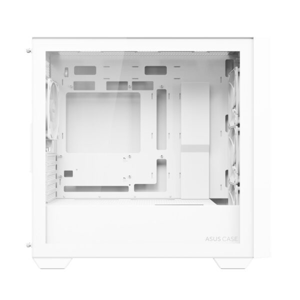 ASUS A21 PLUS microATX PC Case, 4-Fans, White - Image 3