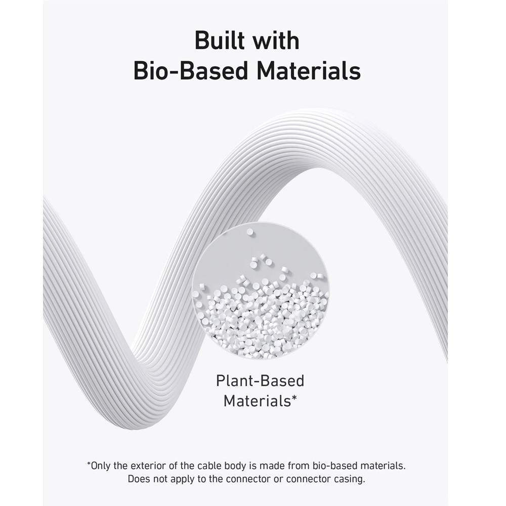Anker 544 USB-C to USB-C Cable 140W -Bio-Based -3ft -White -A80F1H21 - Image 2