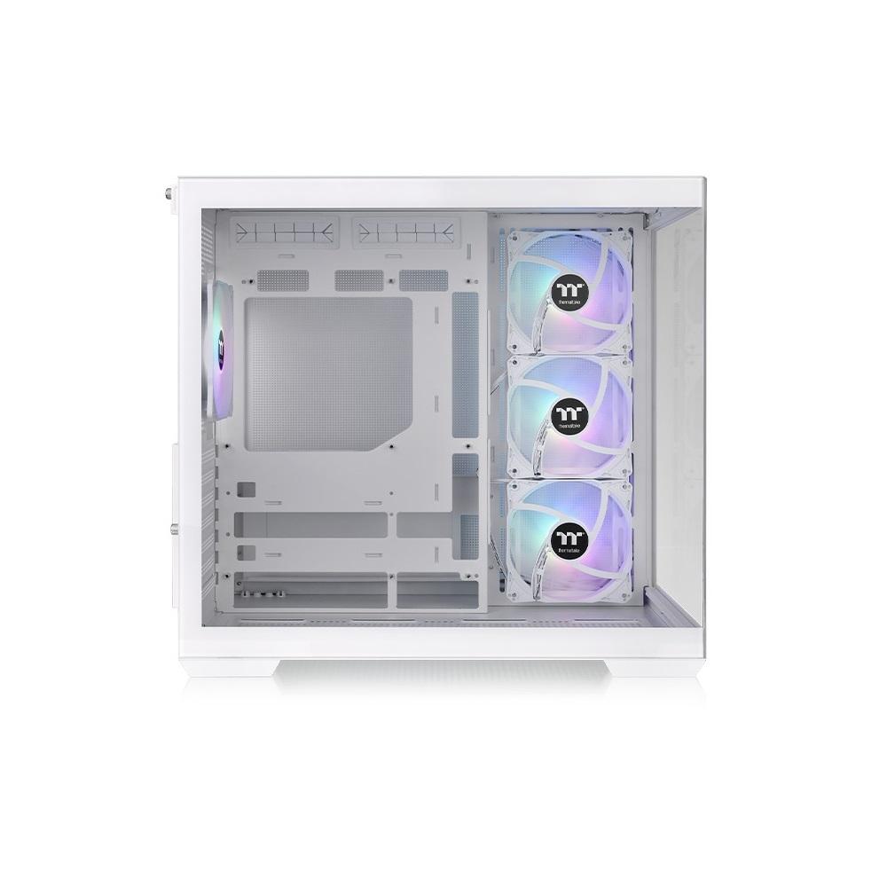 Thermaltake View 380 TG ARGB Snow ATX PC Case, 4-Fans - Image 3