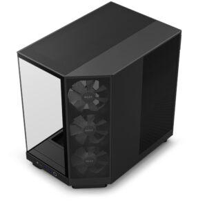 NZXT H6 Flow RGB Compact Dual-Chamber Mid-Tower Airflow Case with RGB 3-Fans, Black