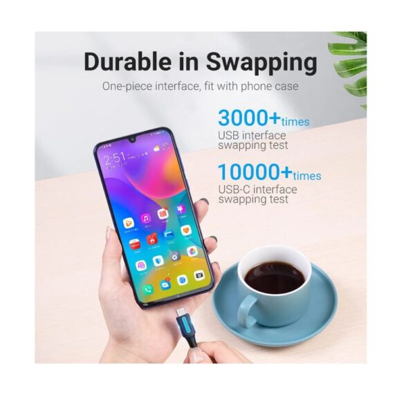 Vention USB-C to USB-A 3.0 Fast Charging Data Sync 3A Cable, 0.5m - Image 2