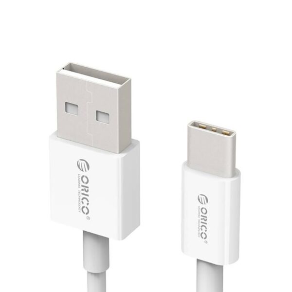 Orico ECU-10 1M USB-A to USB-C Charge & Sync Cable – White