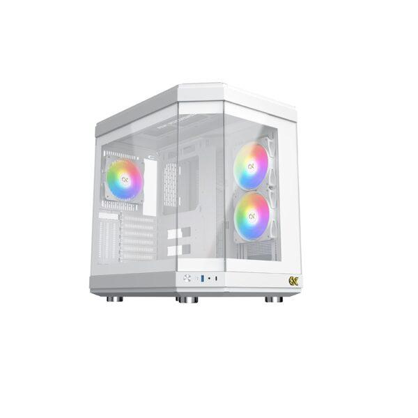 Xigmatek CUBI Arctic Full Tower ATX Case – White (6-Fans)