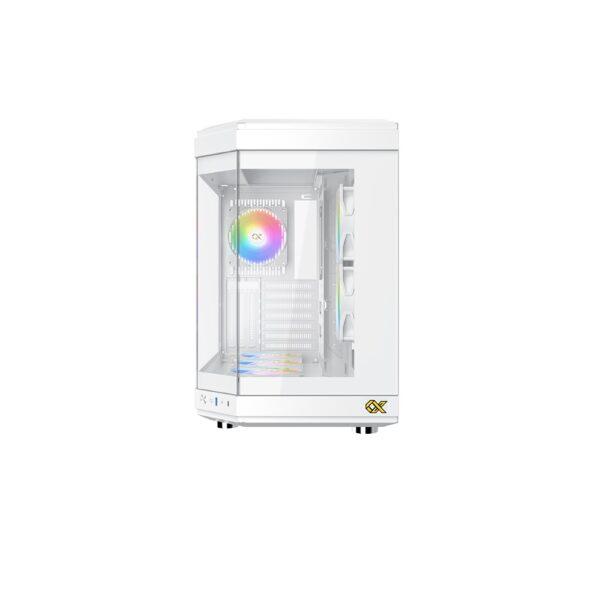Xigmatek CUBI Arctic Full Tower ATX Case – White (6-Fans) - Image 2