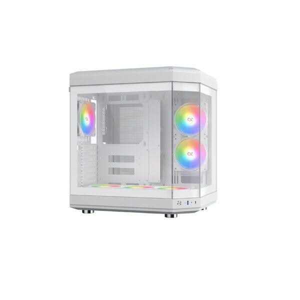 Xigmatek CUBI Arctic Full Tower ATX Case – White (6-Fans) - Image 4