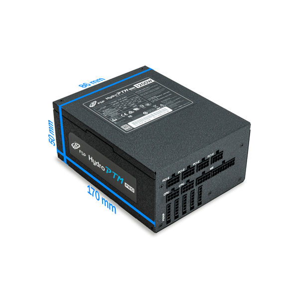 FSP Hydro PTM Pro 1200W PSU 80 Plus Platinum Power Supply, Fully Modular - Image 3