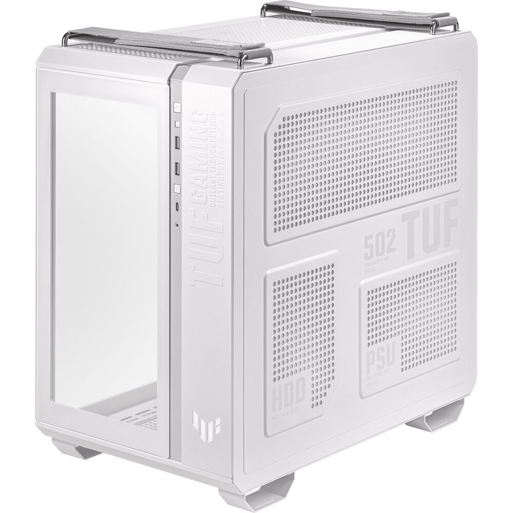 ASUS TUF GT502 PLUS ATX Mid Tower Gaming PC Case 4-fans – White - Image 2