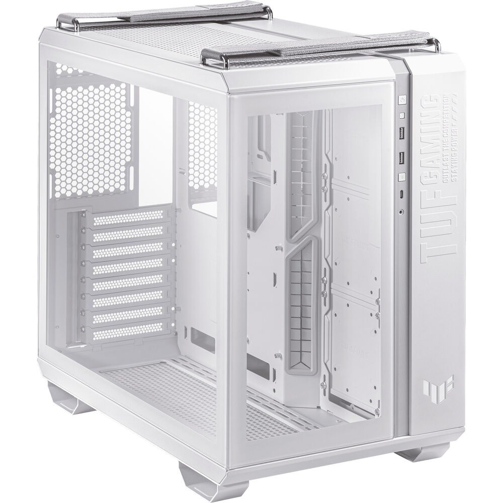 ASUS TUF GT502 PLUS ATX Mid Tower Gaming PC Case 4-fans – White
