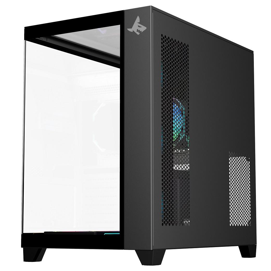 Sharx PROFIN GX700B Mid Tower Gaming PC Case – Black (7-Fans) - Image 6