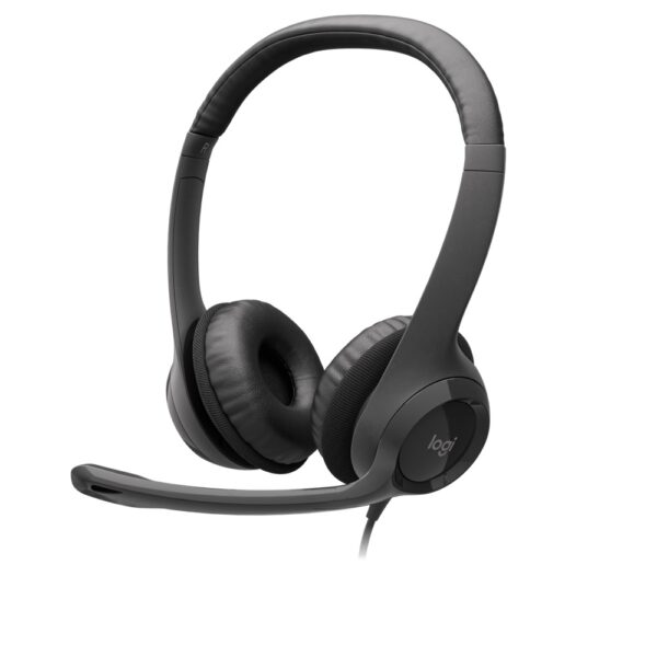 Logitech H390 USB Headset in-line controls, Noise Cancelling Mic