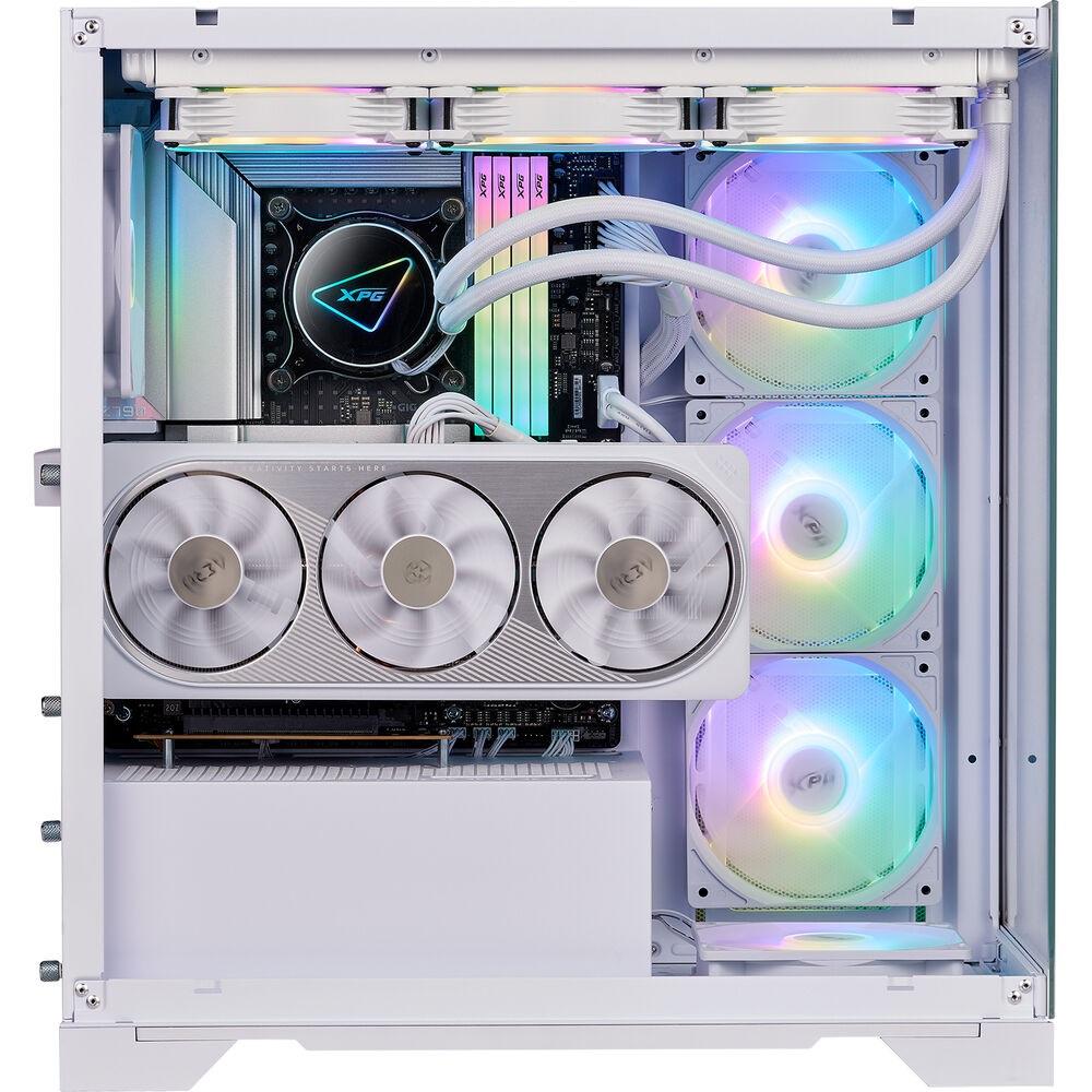 XPG INVADER X Mid-Tower Case (White) 5-Fans - Image 4
