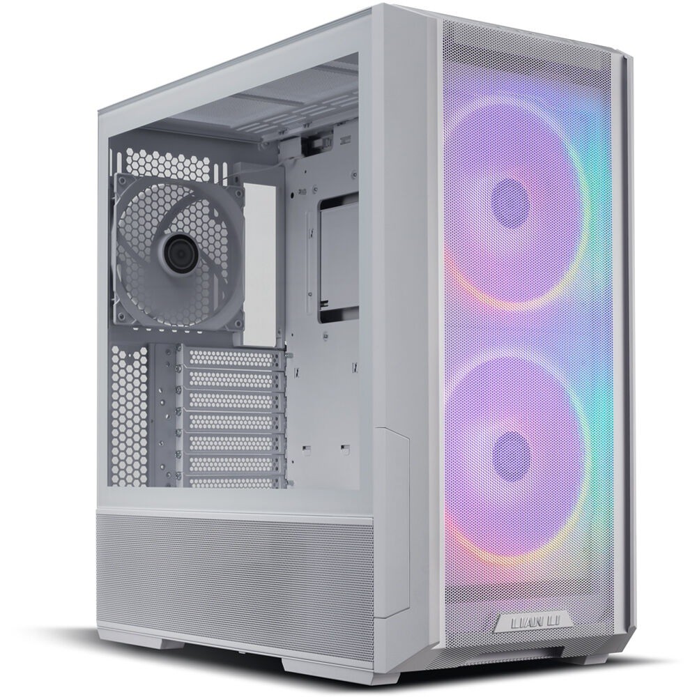 LIAN LI LANCOOL 216 RGB Mid Tower PC Case (White), 3-Fans