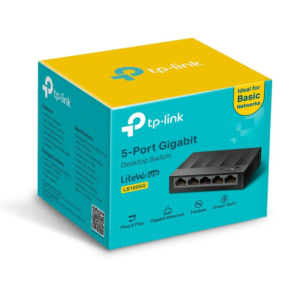 TP-Link LS1005G 5-Port Gigabit Network Switch