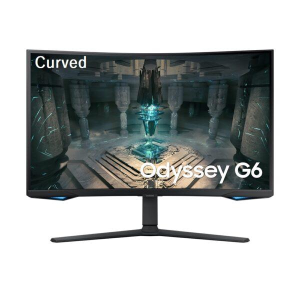 SAMSUNG 27″ Odyssey G6 2K 240Hz 1ms VA Curved Smart Gaming Monitor HDR Speaker HDMI 2.1, 27G6