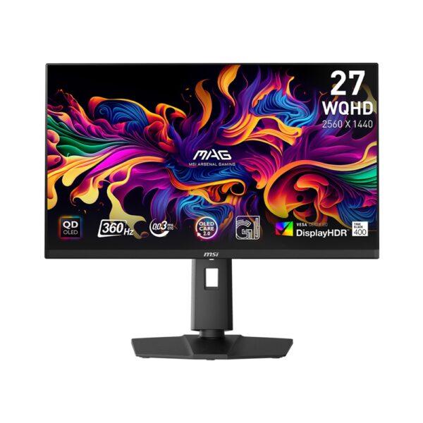 MSI 27″ MAG 271QPX QD-OLED 2K 360Hz 0.03ms HDR400 HDMI 2.1 USB-C Rotatable Gaming Monitor