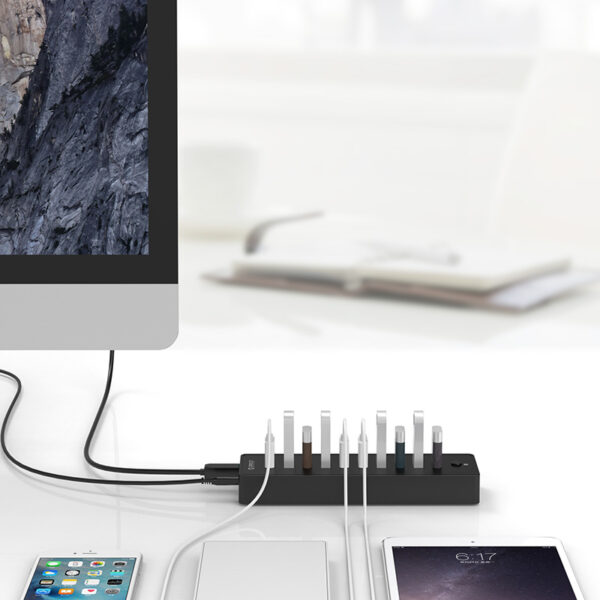 ORICO P10U3 USB 3.0 Powered 10 Port HUB - Image 3