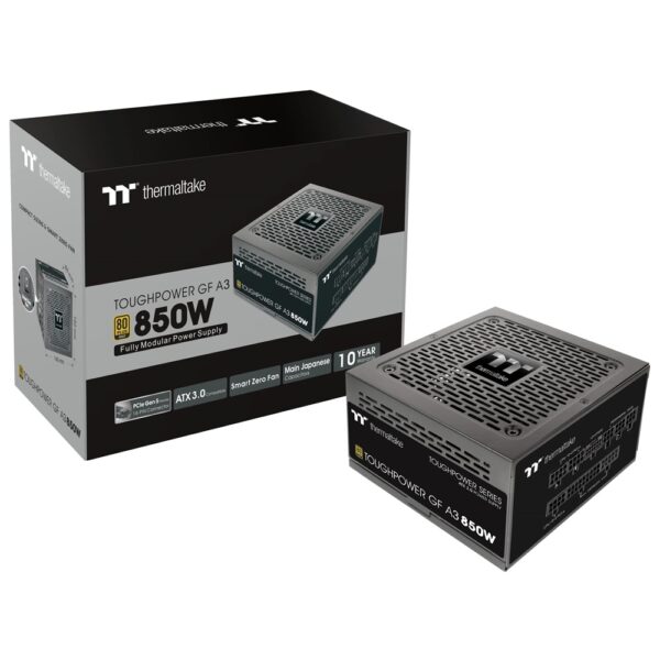 Thermaltake 850W PSU Toughpower GF A3 80plus Gold Full Modular Power Supply Flat Cables