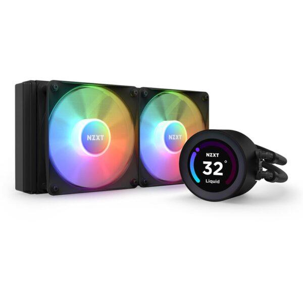 NZXT Kraken Elite 240 RGB – Black 240mm AIO Liquid Cooler with LCD Display and RGB Fans