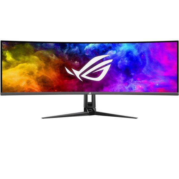 ASUS 49″ ROG Swift OLED PG49WCD 144Hz 0.03ms Curved QD-OLED, KVM, USB-C 90W, HDR400, HDMI 2.1 Gaming Monitor