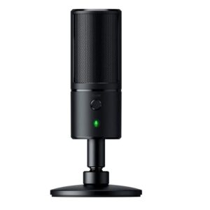 Razer Seiren X – Black Compact mic to elevate your streaming