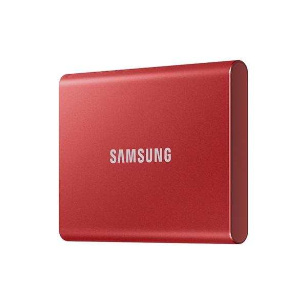 SAMSUNG 1TB T7 Portable SSD USB-C, 1050MB/s, Red