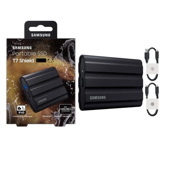SAMSUNG 4TB T7 Shield – (Black) Portable SSD USB 3.2 – 1050MB/s