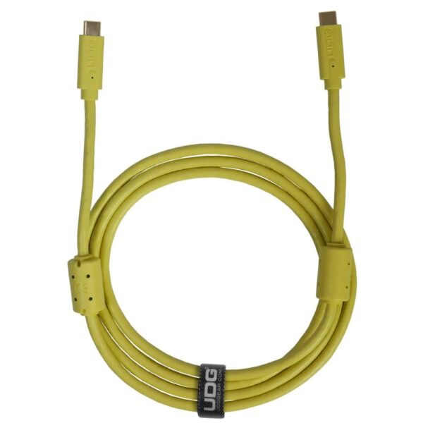 UDG Ultimate Audio USB-C Cable 4K@60Hz USB 3.2 C to C Straight 20Gbps, 1.5m, Yellow - Image 2