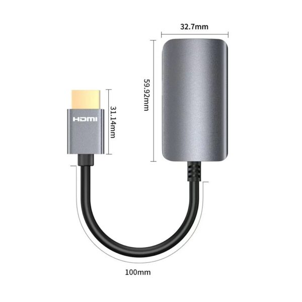 QGeeM HDMI Male to USB-C Female Adapter Converter - Image 3